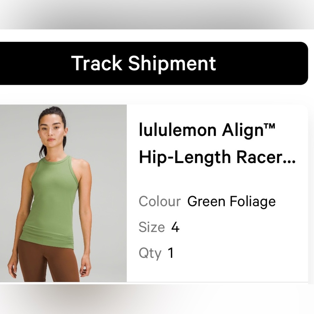Lululemon Align Hip Length Racer Tank